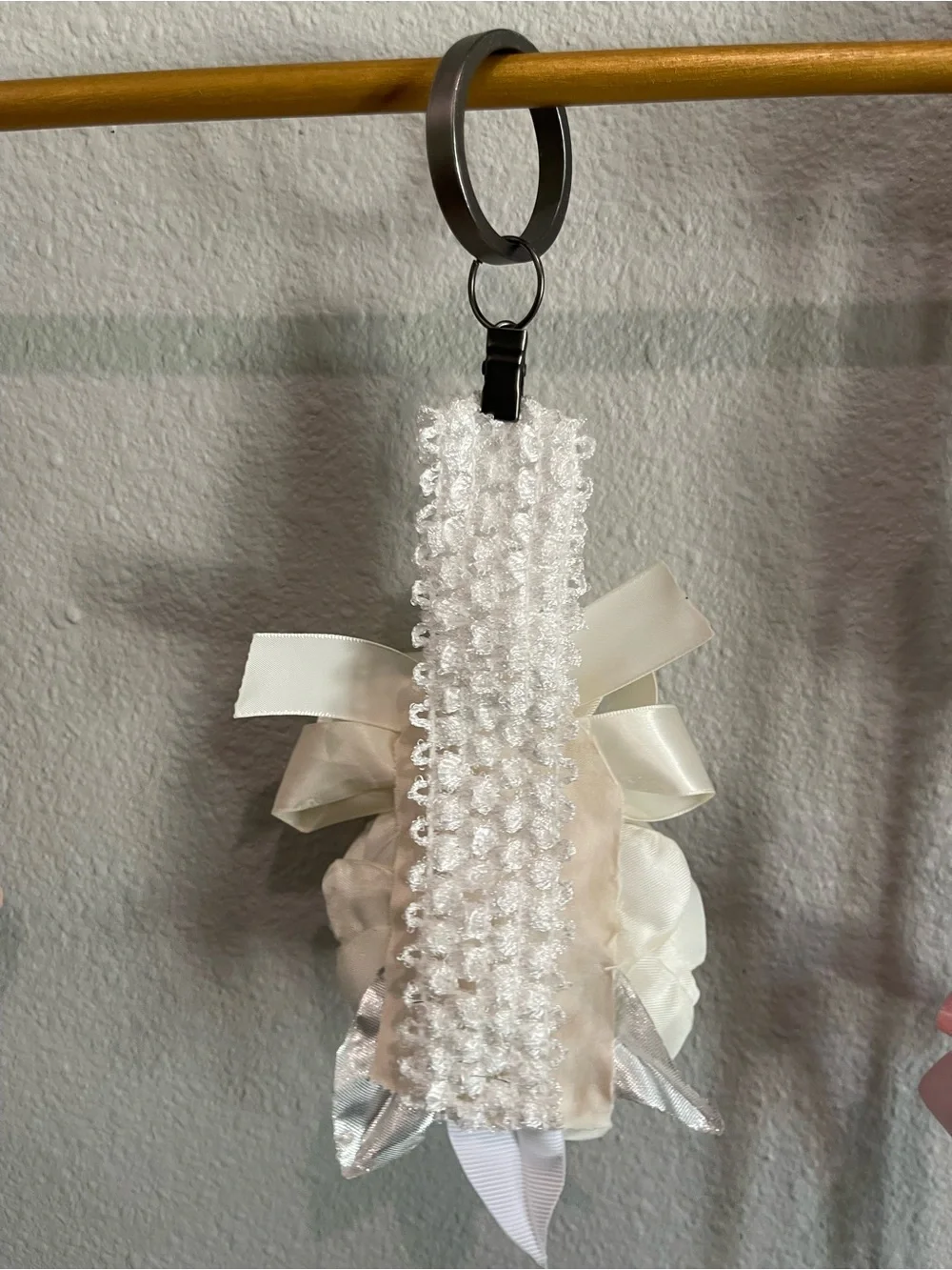 Ivory Flower Bow Kids Headband
